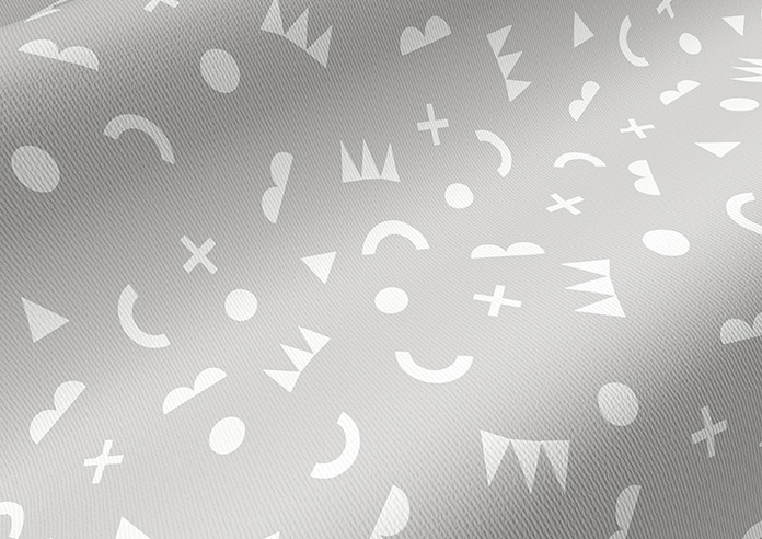 Eighties Shapes, Wolf Grey - Roller Blind - Image 4